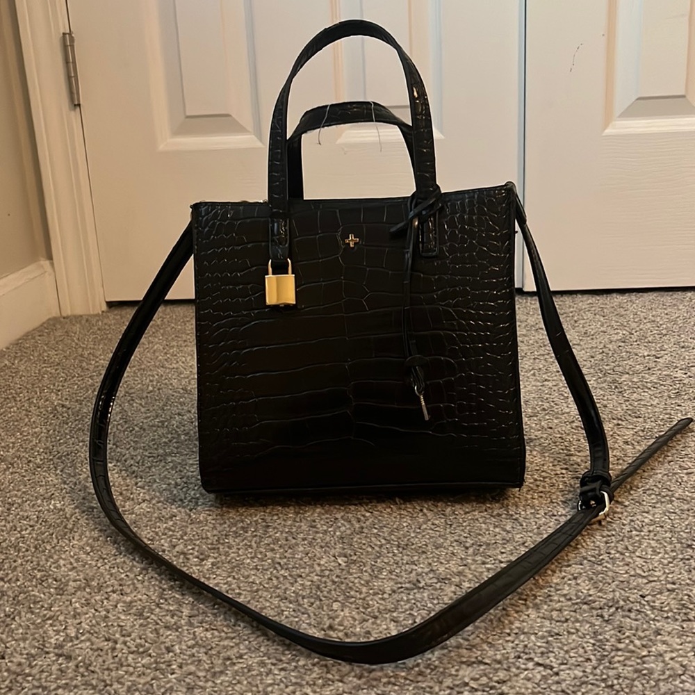 Peta & Jain Macey Bag Black Croc